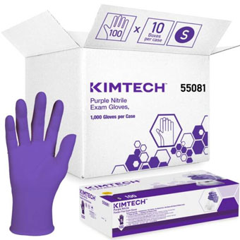 Kimtech Purple Nitrile Exam Gloves Small